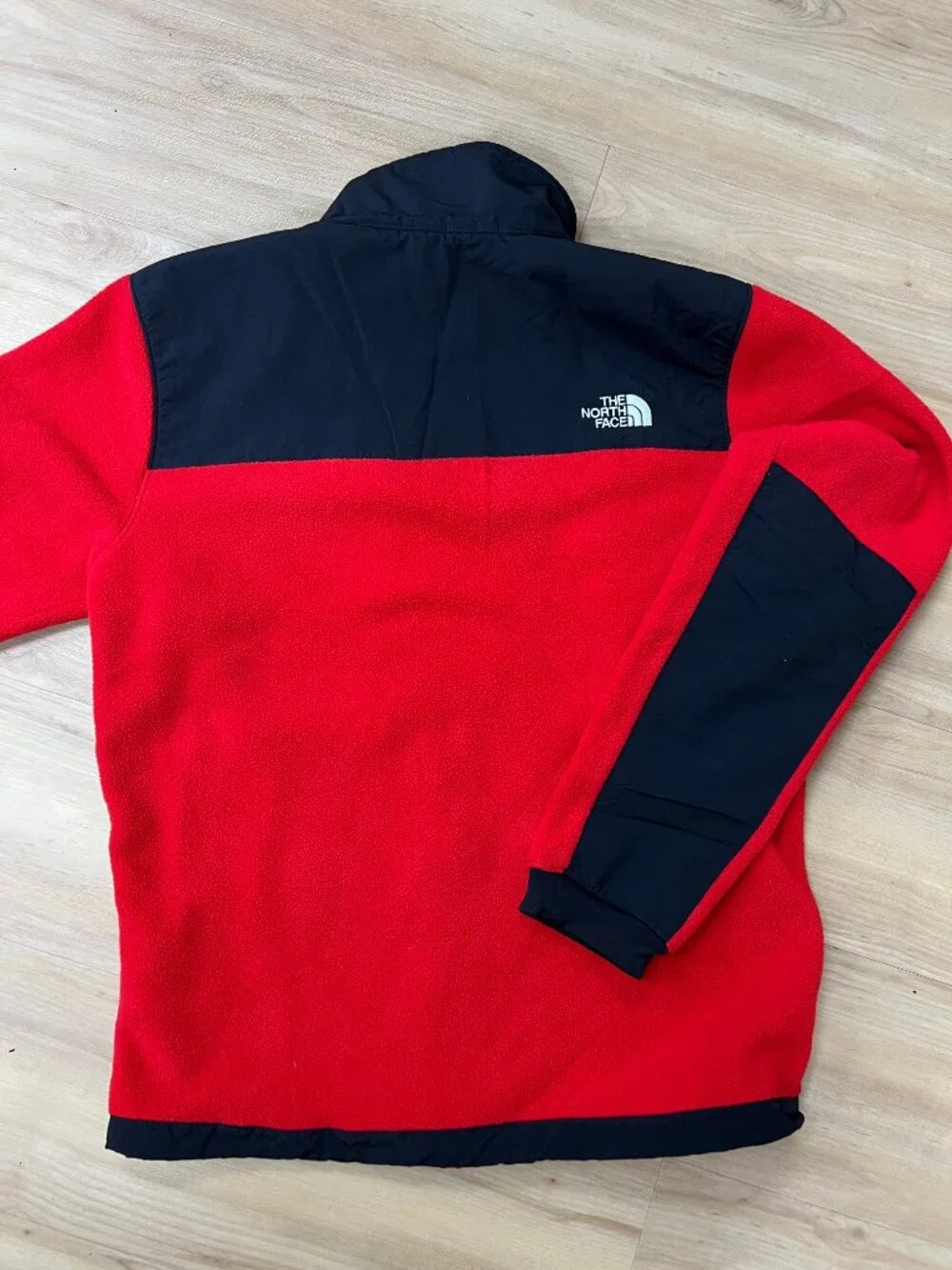 TNF The North Face Denali 2 fleece jacket men's medium red black